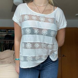 Free people mesh top